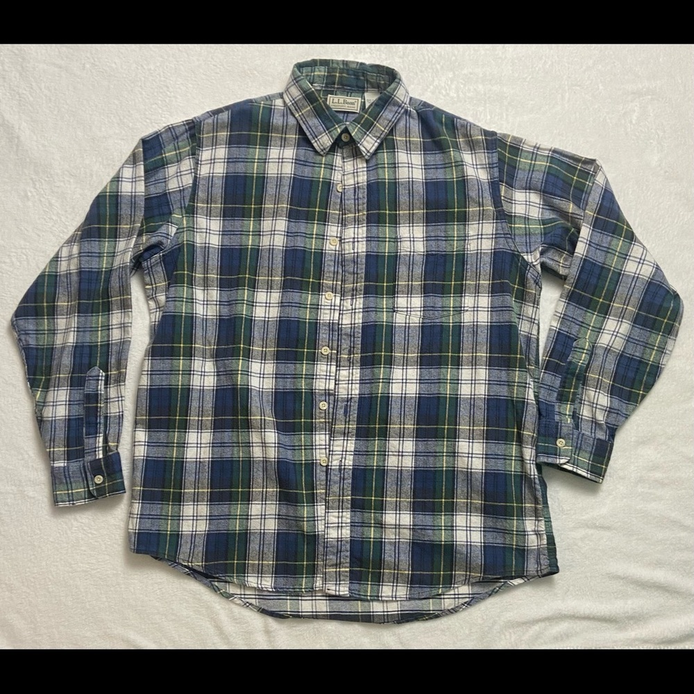 VTG 1990s LL Bean Flannel Made In USA